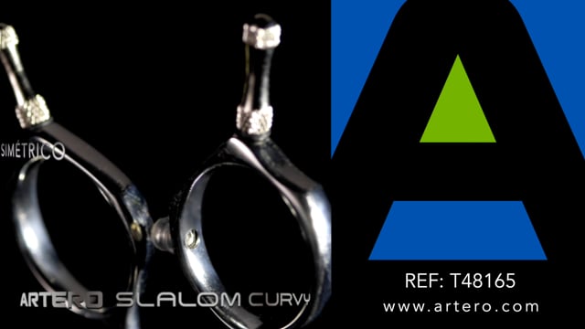 Artero Slalom Curvy Thinner 6,5" - profesjonalne degażówki gięte, jednostronne 46 ząbków