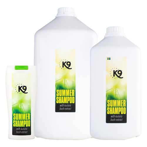 K9 Summer Shampoo - szampon łagodzący podrażnienia skóry i odstraszający owady, dla psów i koni 