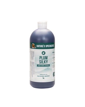 Nature's Specialties Plum Silky Shampoo - odżywczy szampon z  jedwabiem dla psa i kota, koncentrat 1:24 - 946ml