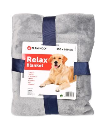Flamingo Relax Blanket 150x100cm - ciepły i miękki koc dla psa, z pluszu