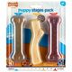 Nylabone Puppy Chew Stages Pack M - bezpieczne gryzaki dla szczeniaka, różne twardości i smaki