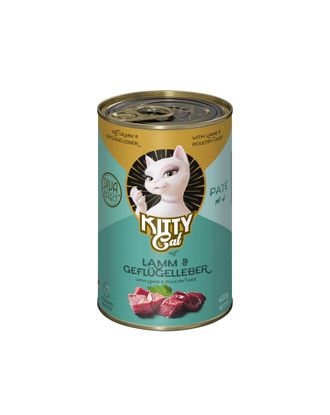 Kitty Cat Lamb & Poultry Liver Pate - bezzbożowa mokra karma, pasztet dla kota, z jagnięciną i wątróbką drobiową