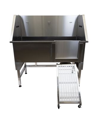 Blovi Free Standing Stainless Tub - wanna groomerska ze stali nierdzewnej, z rampą na kołach