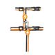 Dashi Stripes Orange & Black Cat Harness + Leash - szelki i smycz dla kota, zestaw, pomarańczowo-czarne paski