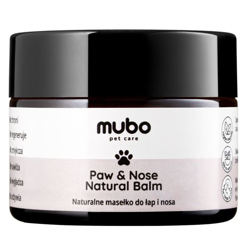 Mubo Paw & Nose Natural Balm 50g - naturalne masełko do łap i nosa, dla psa i kota