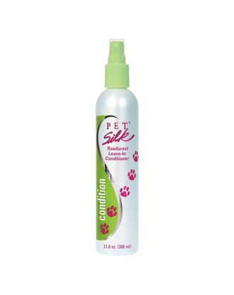 Pet Silk Rainforest Leave-In Conditioner 300ml - antystatyczny i nawilżający sierść spray o zapachu tropikalnym, do codziennego użytku