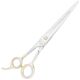 P&W Rony De Munter Left Scissors 8" - profesjonalne nożyczki groomerskie dla osób leworęcznych, proste