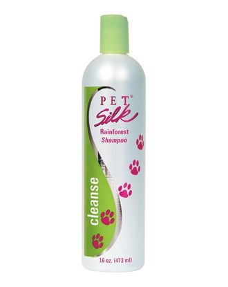 Pet Silk Rainforest Shampoo - nawilżający i odżywczy szampon do każdego typu sierści, o tropikalnym zapachu, koncentrat 1:16 - 473ml