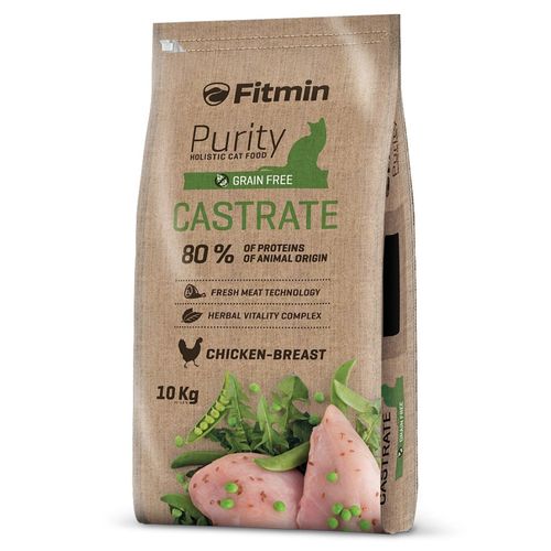 Fitmin Purity Castrate 10kg - pełnoporcjowa karma dla dorosłych i sterylizowanych kotów, z kurczakiem
