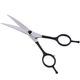 Jargem Black Curved Scissors 5,5"- nożyczki groomerskie gięte z ozdobną śrubą, czarne