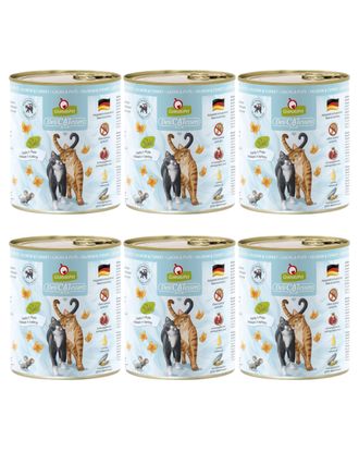 GranataPet DeliCatessen Salmon & Turkey - bezzbożowa mokra karma dla kota, łosoś i indyk - 6x 800g