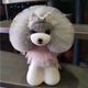 Mr. Jiang Teddy Head Hair - wymienna sierść do główki groomerskiej Teddy, szara z białym pyszczkiem