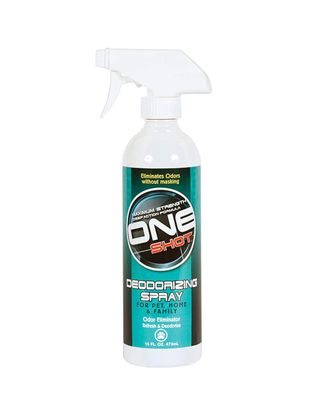 One Shot Deodorizing Spray - profesjonalny preparat eliminujący brzydkie zapachy z sierści zwierząt i otoczenia (ubrań, kuwet, klatek, auta itp.) - Pojemność: 473ml