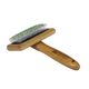 Bamboo Groom Soft Slicker Brush Medium - bambusowa szczotka pudlówka z bezpiecznymi pinami, dla średniego psa i kota
