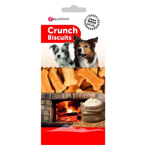 Flamingo Crunch Biscuits Maxi Bones 500g - kruche przysmaki dla psa, w kształcie kości