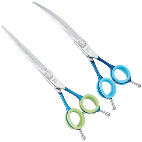 P&W Asian Style Set Scissors (Extra Curved & Straight) 7