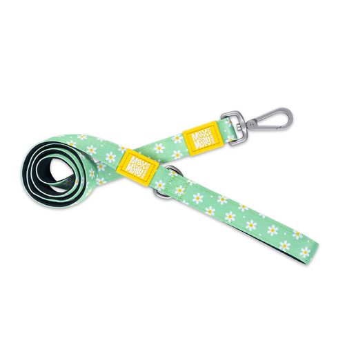 Max&Molly Short Leash Margarite - kolorowa smycz miejska dla psa, wzór margaretki, 120cm