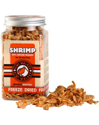 Kiwi Walker Snacks Shrimp 50g - 100% krewetki, liofilizowane, naturalne przysmaki dla psa i kota