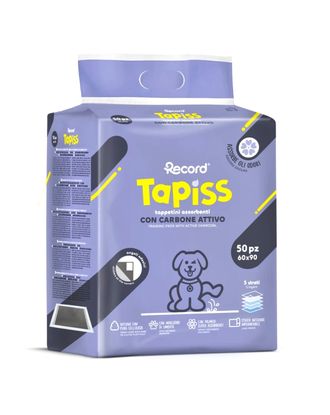 Record Tapiss Charcoal Puppy Pads 60x90cm - podkłady higieniczne dla psa, maty absorbujące z węglem aktywnym, 50szt.