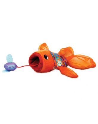KONG Crackles Gulpz - szeleszcząca zabawka dla kota, rybka z grzechotką i kocimiętką 