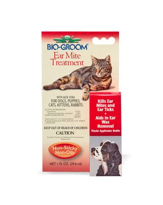 Bio-Groom Ear Mite Treatment - balsam insektobójczy do uszu psa i kota - 30ml