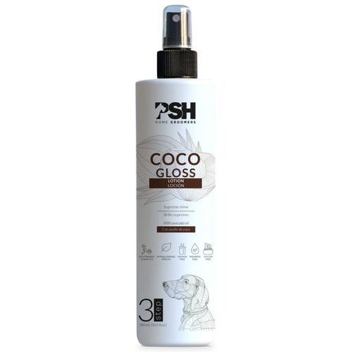 PSH Home Coco Gloss Lotion 300ml - lekka odżywka bez spłukiwania do pozbawionej blasku sierści psa