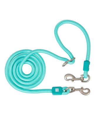 Max&Molly Rope Leash Matrix 2.0 200cm Turquoise - przepinana smycz linowa dla psa, turkusowa