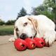 KONG Goodie Ribbon - zabawka na przysmaki dla psa, gryzak, czerwony