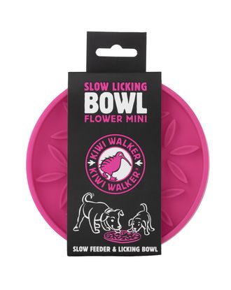 Kiwi Walker Slow Licking Bowl Flower Mini - mata do lizania dla psa, okrągła z wypustkami w kształcie kwiatków