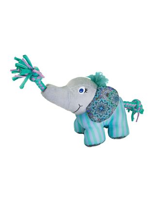 KONG Knots Carnival Elephant - zabawka dla psa ze sznurem wewnątrz i węzłami, słoń