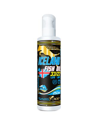  Game Dog Iceland Fish Oil 33/22 250ml - olej rybi dla psa, wsparcie w terapii