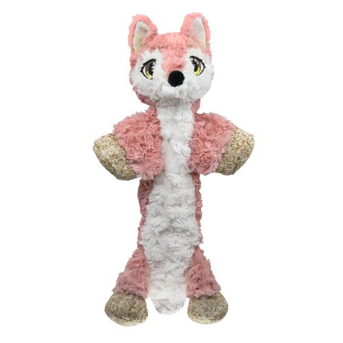 KONG Low Stuff Flopzie Fox M 48cm - piszcząca zabawka dla psa, lis bez wypełnienia