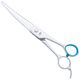 Geib Super Gator Curved Scissors - profesjonalne nożyczki groomerskie gięte z mikroszlifem, ergonomicznym uchwytem, ze stali nierdzewnej potrójnie hartowanej