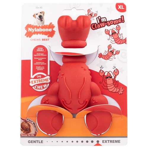 Nylabone Power Chew Lobster - twardy gryzak dla psa, homar o zapachu steka wołowego