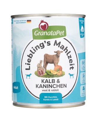 GranataPet Veal & Coney - bezzbożowa mokra karma dla psa, cielęcina i królik