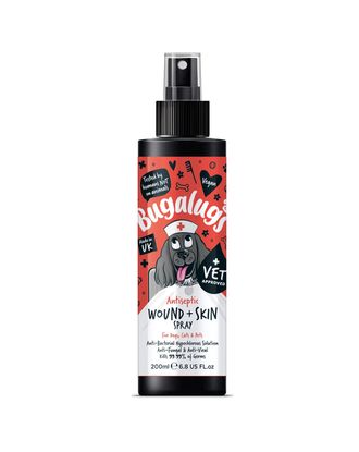 Bugalugs Antiseptic Wound & Skin Spray 200ml - spray na drobne rany i skaleczenia skóry psa i kota