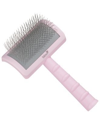 Blovi Tuffer Grooming Slicker Brush - szczotka pudlówka z długimi pinami 25mm, różowa