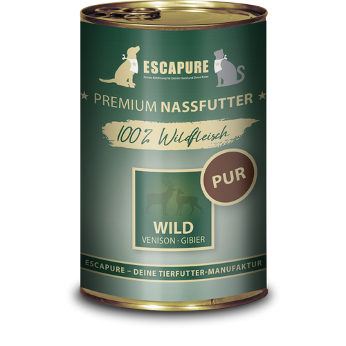Escapure Wild Pur - mokra karma dla psa i kota, 100% dziczyzna