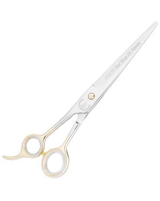 P&W Rony De Munter Left Scissors 8" - profesjonalne nożyczki groomerskie dla osób leworęcznych, proste