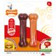 Nylabone Extreme Bone Twin Pack - zestaw gryzaków dla psa, o smaku wołowiny z serem i jabłek