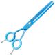 P&W Blue Star Thinning Scissors 6.5" - degażówki groomerskie proste dla osób leworęcznych, 48 ząbków