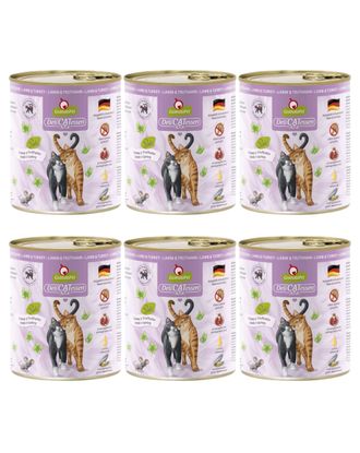 GranataPet DeliCatessen Lamb & Turkey - bezzbożowa mokra karma dla kota, jagnięcina i indyk - 6x 800g
