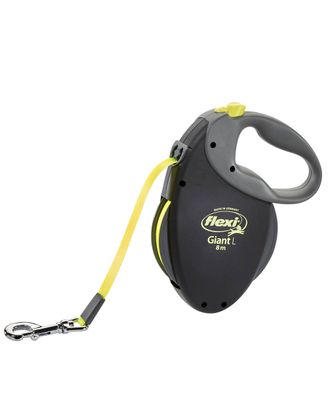 Flexi Giant Neon L taśma 8m - smycz automatyczna z odblaskową taśmą, długość 8m, rozmiar L