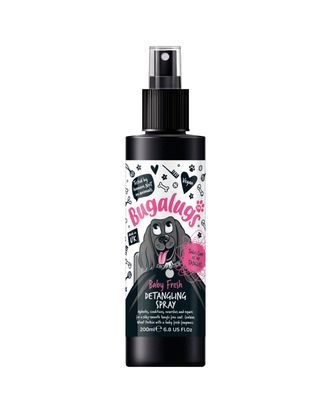 Bugalugs Baby Fresh Detangling Spray - odżywka ułatwiająca rozczesywanie sierści, zapach pudru - 200ml