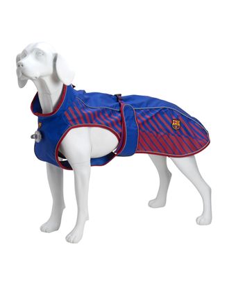 Max&Molly FC Barcelona Raincoat for Dogs - kurtka dla psa, płaszcz przeciwdeszczowy, z motywem klubu piłkarskiego
