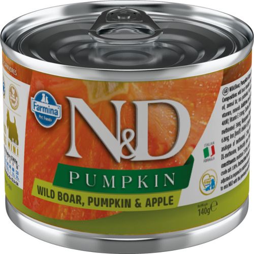 Farmina N&D Pumpkin, Boar & Apple Adult - pełnowartościowa, bezzbożowa karma dla dorosłych psów, z dynią, dzikiem i jabłkiem