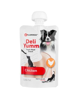 Flamingo Deli Yumm Paste with Chicken 90g - przysmak dla psa, kremowa pasta o smaku kurczaka