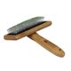 Bamboo Groom Soft Slicker Brush Large - bambusowa szczotka pudlówka z bezpiecznymi pinami, dla psów i kotów dużych ras