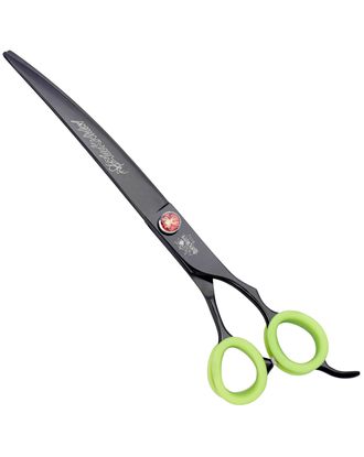 P&W Black Widow Curved Scissors 8" - profesjonalne nożyczki groomerskie, gięte