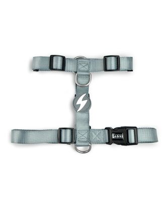 Dashi Solid Back Harness Grey - regulowane szelki guard dla psa, szare